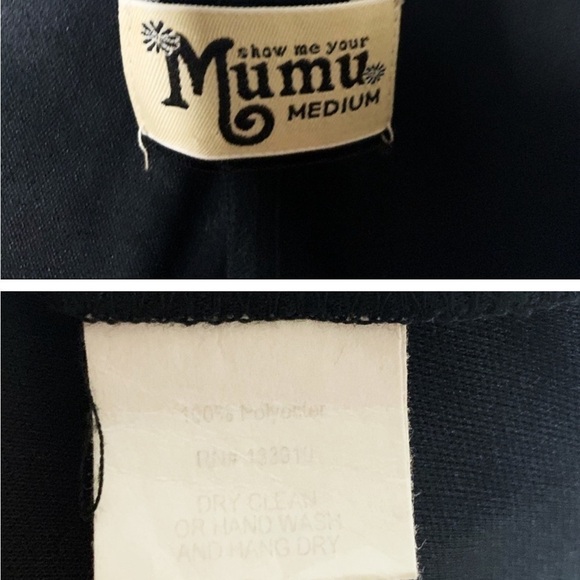 Show Me Your Mumu Peta‎ Mini Dress Blue Southwestern Geometric Boho Print Medium - Picture 7 of 7